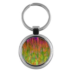 Abstract Trippy Bright Melting Key Chains (round)  by Simbadda