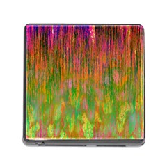 Abstract Trippy Bright Melting Memory Card Reader (square) by Simbadda