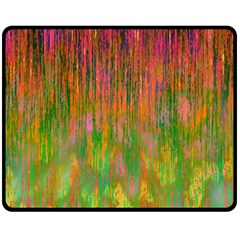 Abstract Trippy Bright Melting Fleece Blanket (medium)  by Simbadda