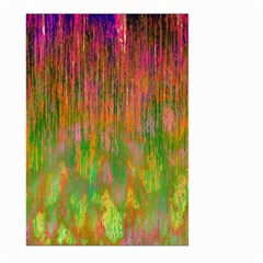 Abstract Trippy Bright Melting Large Garden Flag (two Sides) by Simbadda