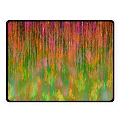 Abstract Trippy Bright Melting Double Sided Fleece Blanket (small)  by Simbadda