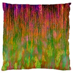 Abstract Trippy Bright Melting Large Flano Cushion Case (One Side) Front