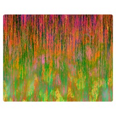 Abstract Trippy Bright Melting Double Sided Flano Blanket (medium)  by Simbadda