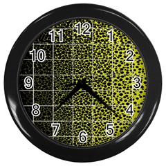 Pixel Gradient Pattern Wall Clocks (black) by Simbadda