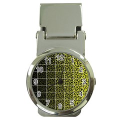 Pixel Gradient Pattern Money Clip Watches