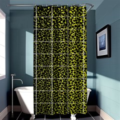 Pixel Gradient Pattern Shower Curtain 36  X 72  (stall) 