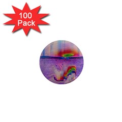 Glitch Art Abstract 1  Mini Magnets (100 Pack)  by Simbadda