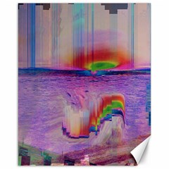 Glitch Art Abstract Canvas 16  X 20   by Simbadda