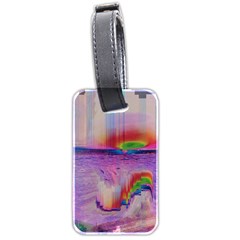 Glitch Art Abstract Luggage Tags (two Sides) by Simbadda