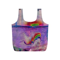 Glitch Art Abstract Full Print Recycle Bags (s)  by Simbadda