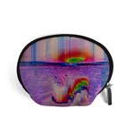 Glitch Art Abstract Accessory Pouches (Small)  Front