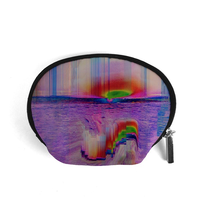 Glitch Art Abstract Accessory Pouches (Small) 