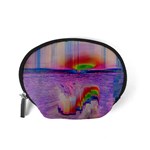 Glitch Art Abstract Accessory Pouches (Small)  Back