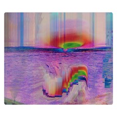 Glitch Art Abstract Double Sided Flano Blanket (small)  by Simbadda