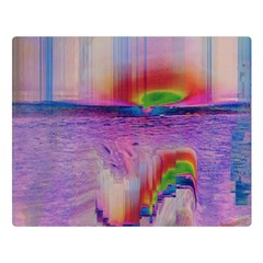 Glitch Art Abstract Double Sided Flano Blanket (large)  by Simbadda