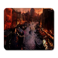 River Venice Gondolas Italy Artwork Painting Large Mousepads