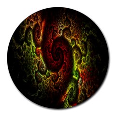 Fractal Digital Art Round Mousepads by Simbadda