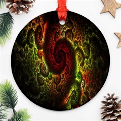 Fractal Digital Art Ornament (round) by Simbadda