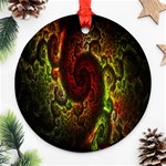 Fractal Digital Art Ornament (Round) Front