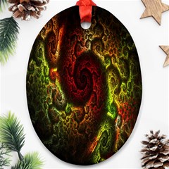 Fractal Digital Art Ornament (oval) by Simbadda