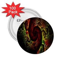 Fractal Digital Art 2 25  Buttons (100 Pack) 