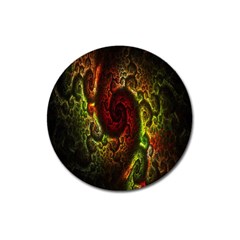 Fractal Digital Art Magnet 3  (round) by Simbadda