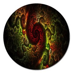 Fractal Digital Art Magnet 5  (round) by Simbadda