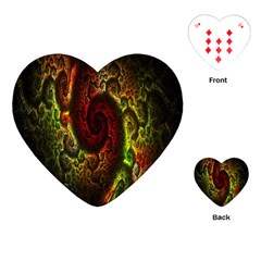 Fractal Digital Art Playing Cards (heart)  by Simbadda