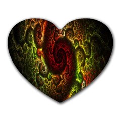 Fractal Digital Art Heart Mousepads by Simbadda