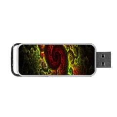 Fractal Digital Art Portable Usb Flash (one Side)