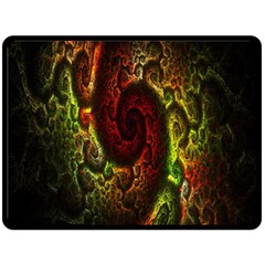 Fractal Digital Art Double Sided Fleece Blanket (large)  by Simbadda