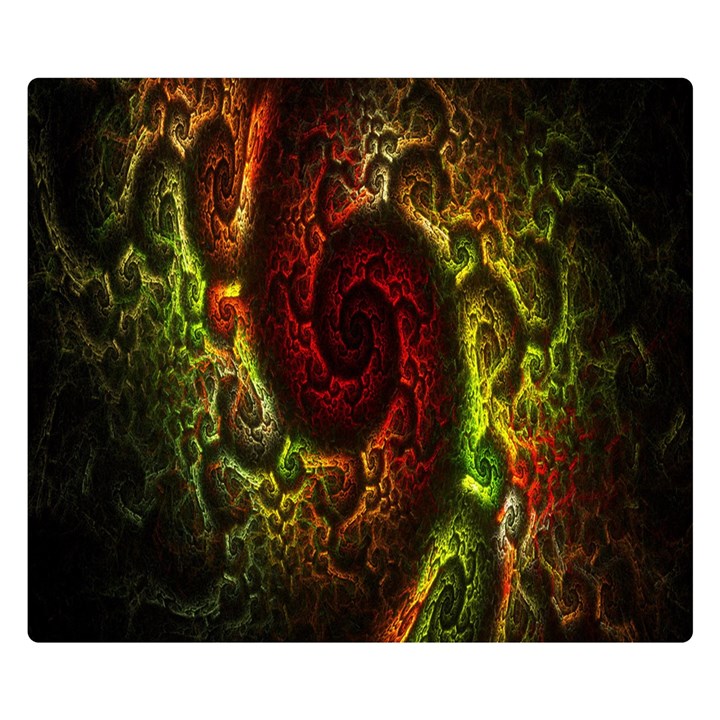 Fractal Digital Art Double Sided Flano Blanket (Small) 