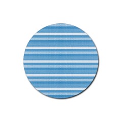 Lines Rubber Round Coaster (4 Pack)  by Valentinaart