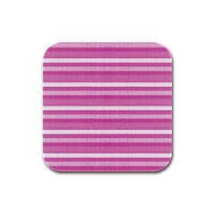 Lines Rubber Square Coaster (4 Pack) 