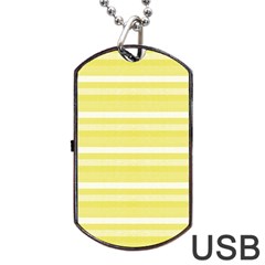 Lines Dog Tag Usb Flash (one Side) by Valentinaart