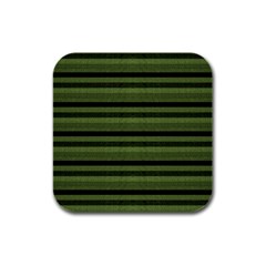 Lines Rubber Square Coaster (4 Pack)  by Valentinaart