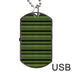 Lines Dog Tag Usb Flash (one Side)