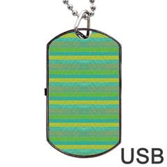 Lines Dog Tag Usb Flash (two Sides)