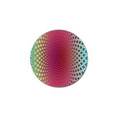 Abstract Circle Colorful Golf Ball Marker (4 Pack) by Simbadda