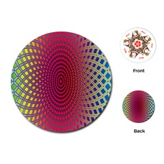 Abstract Circle Colorful Playing Cards (round)  by Simbadda