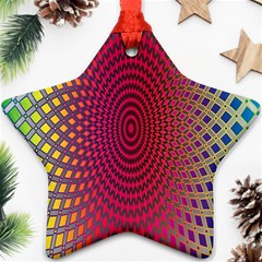 Abstract Circle Colorful Star Ornament (two Sides) by Simbadda