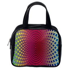 Abstract Circle Colorful Classic Handbags (one Side) by Simbadda