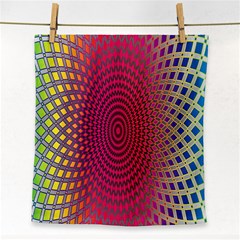 Abstract Circle Colorful Face Towel by Simbadda