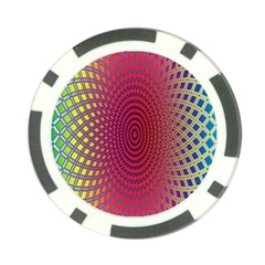 Abstract Circle Colorful Poker Chip Card Guard (10 Pack) by Simbadda