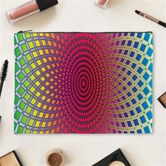 Abstract Circle Colorful Cosmetic Bag (xl) by Simbadda