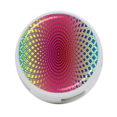 Abstract Circle Colorful 4-port Usb Hub (one Side) by Simbadda