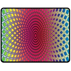 Abstract Circle Colorful Fleece Blanket (medium) 