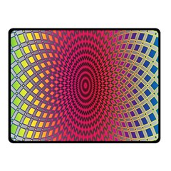 Abstract Circle Colorful Fleece Blanket (small) by Simbadda