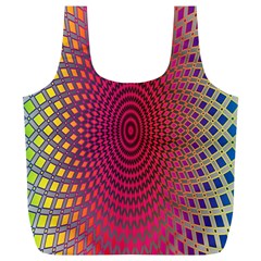 Abstract Circle Colorful Full Print Recycle Bags (l)  by Simbadda