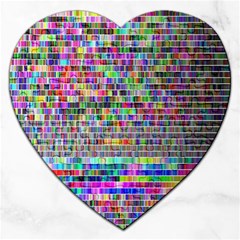 Plasma Gradient Phalanx Jigsaw Puzzle (heart) by Simbadda